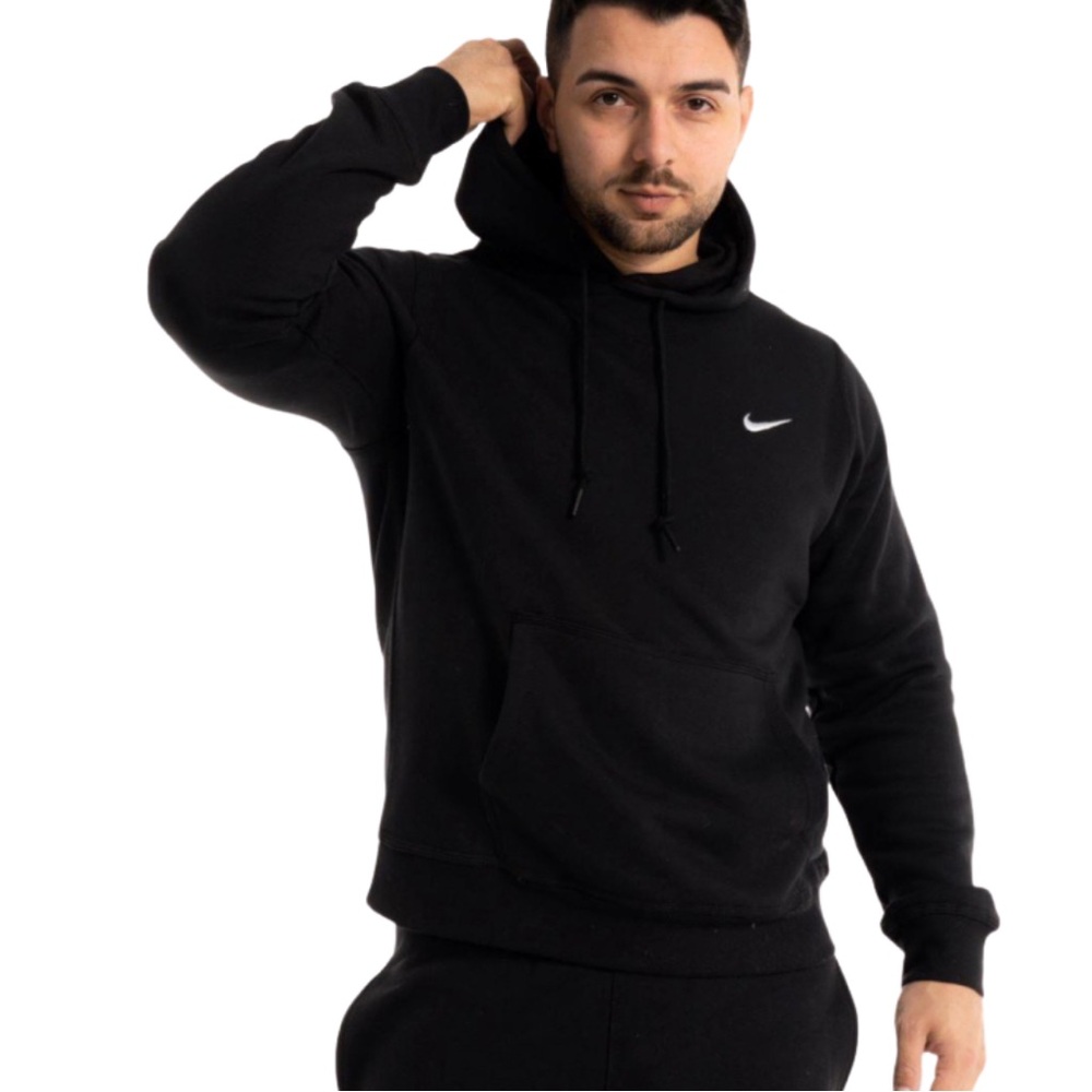 Nike Black Hoodie Dri-FIT Pullover Sweatshirt Athletic Swoosh Mens XL 860469-010